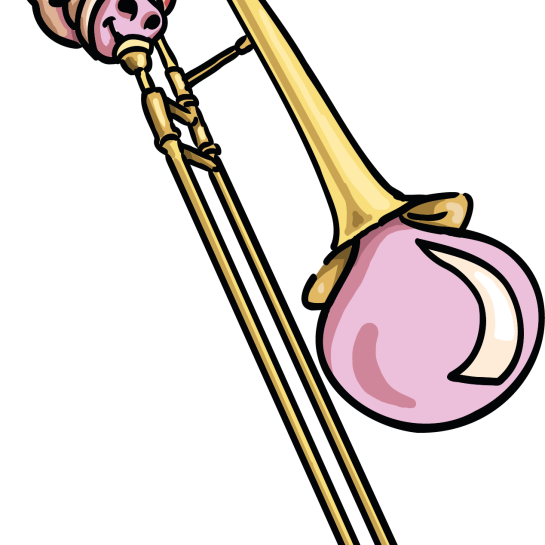 illustratie trombone